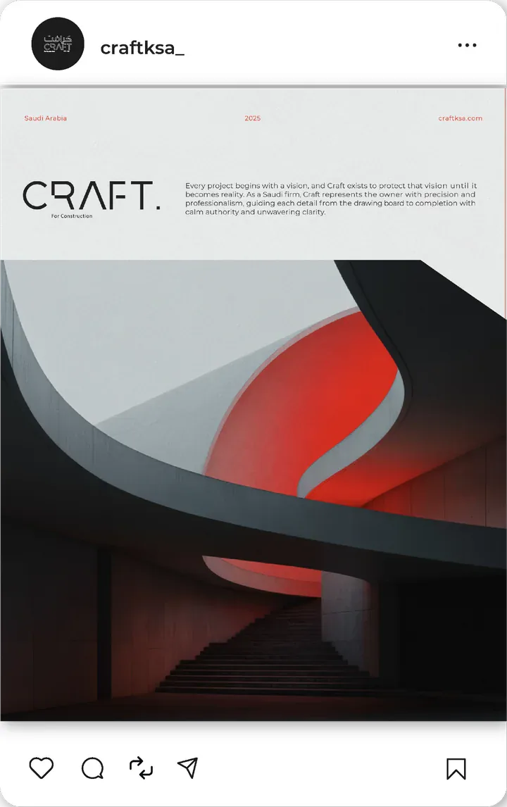 Post: the CRAFT. wordmark over the firm's opening statement