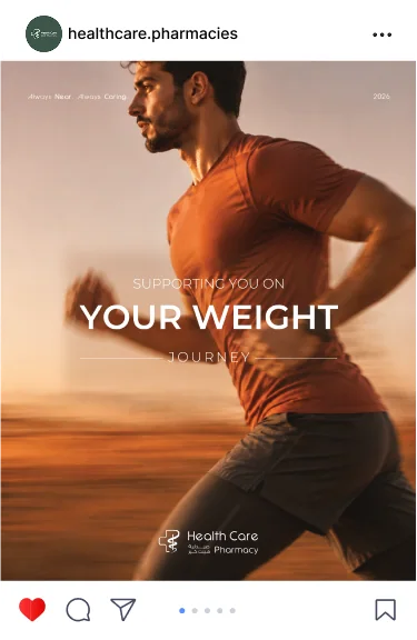 Health Care Pharmacy post: Your Weight, a runner at sunset