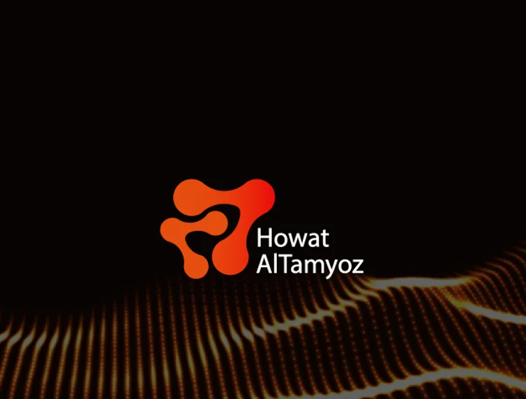 Howat Al Tamyoz: the mark over an orange wave on black