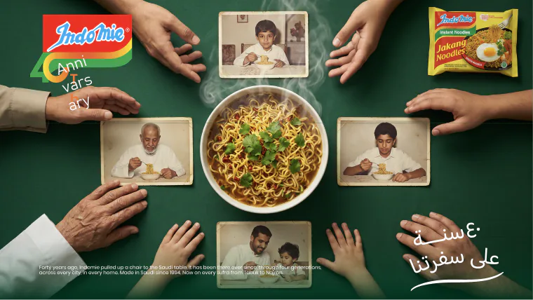 Indomie: 40th anniversary campaign key visual