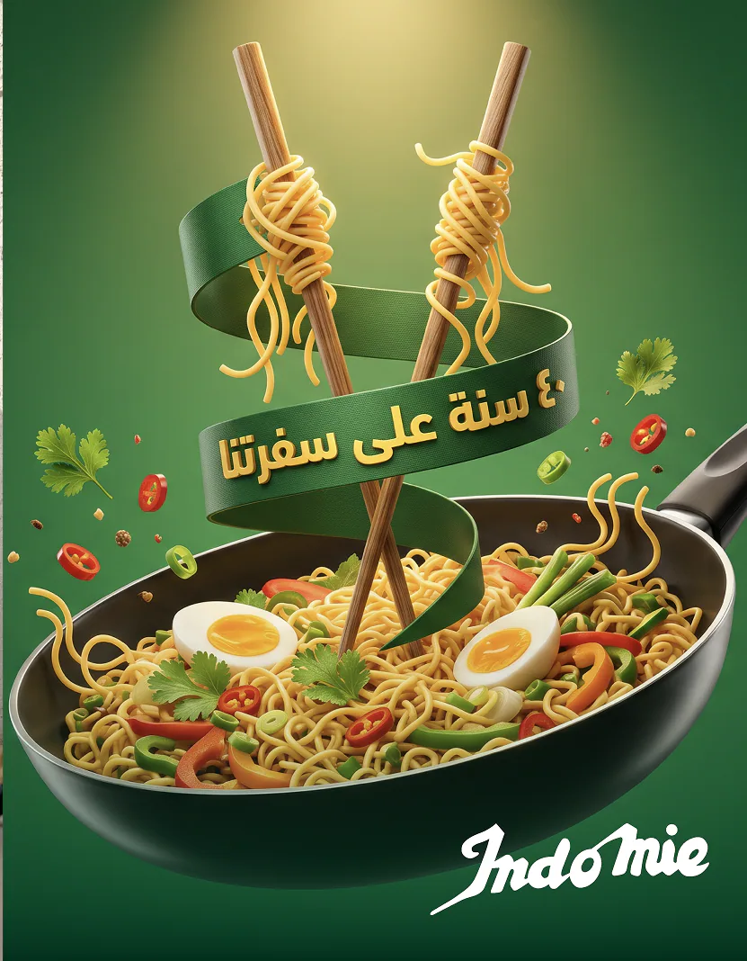 Indomie 40th anniversary hero artwork
