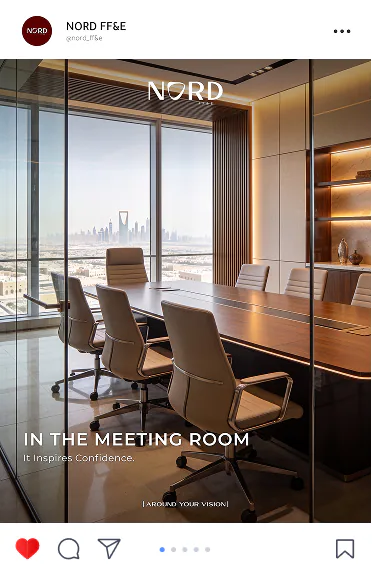 Post: In the Meeting Room, it inspires confidence