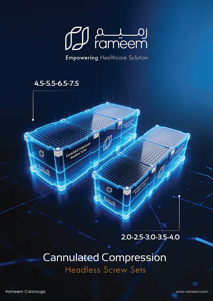 Catalogue cover: Cannulated Compression headless screw sets
